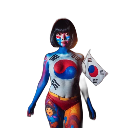 robot, mask, concept art, 3d render, comic book art, woman, stands, outdoors transparent PNG cut-out
