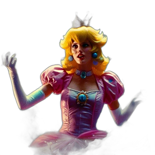 crown, dress, concept art, fantasy art, comic book art, pixel art, princess, dressed transparent PNG cut-out