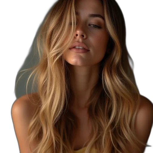 hair, face, dress, crown transparent PNG cut-out