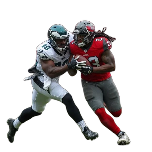 eagles, cornerback, christian, mccsey, right, tackles, fumble, buccaneers transparent PNG cut-out