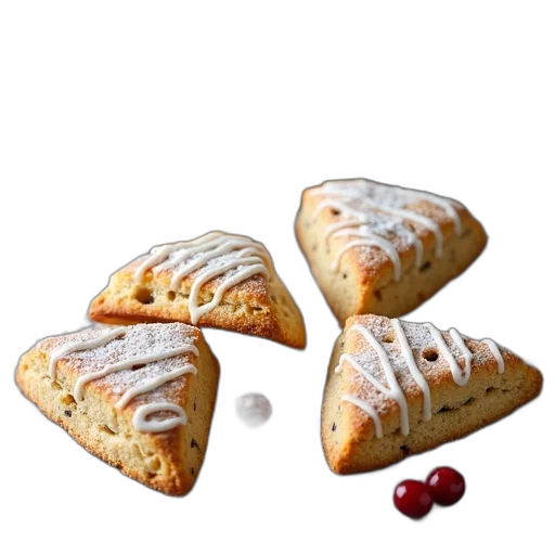 food, crown, shoes, photorealistic, 3d render, collection, scones, dusting transparent PNG cut-out