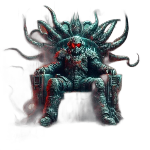 creature, furniture, robot, mask, concept art, fantasy art, pixel art, 3d render transparent PNG cut-out