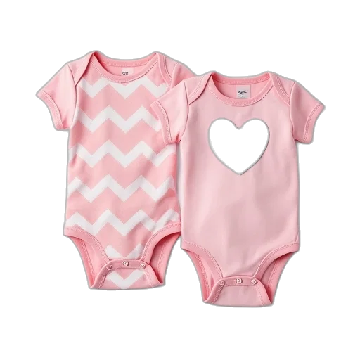 pack, baby, girls, chevron, bodysuits transparent PNG cut-out