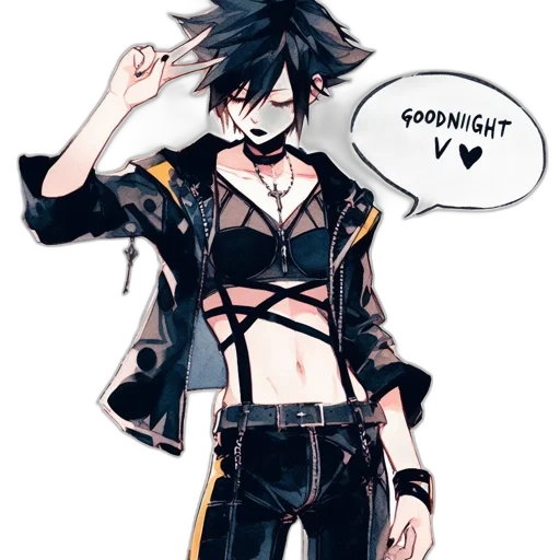 jacket, anime, concept art, cartoon, pixel art, neon lights, monochrome, dark transparent PNG cut-out