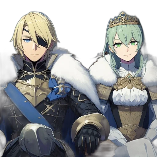 crown, sword, weapon, staff, concept art, anime, fantasy art, pixel art transparent PNG cut-out