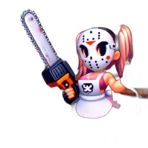staff, weapon, robot, 3d render, pixel art, concept art, vaporwave, animated transparent PNG cut-out