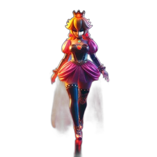 dress, crown, staff, weapon transparent PNG cut-out