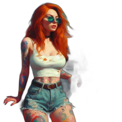 dress, fantasy art, concept art, photorealistic, comic book art, fire, neon lights, pastel transparent PNG cut-out