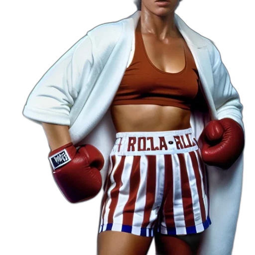 jacket, photorealistic, concept art, pixel art, 3d render, woman, red, white transparent PNG cut-out