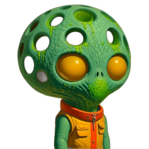 creature, staff, mask, robot, concept art, 3d render, fantasy art, outer space transparent PNG cut-out