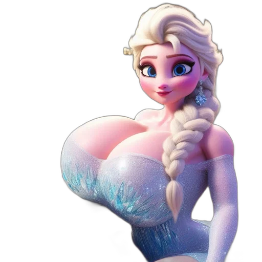 dress, creature, concept art, fantasy art, 3d render, cartoon, snow, underwater transparent PNG cut-out