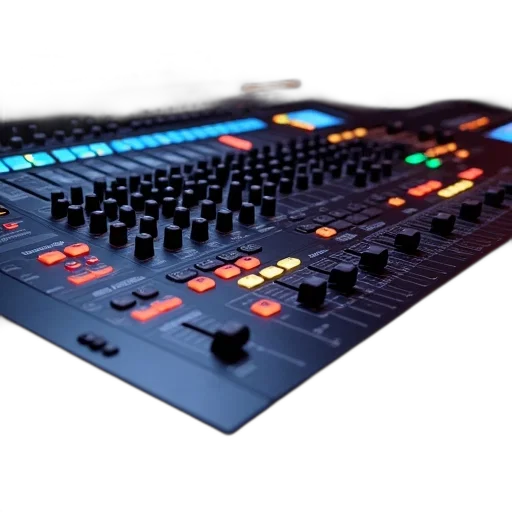 3d render, sequencer, control, panel transparent PNG cut-out