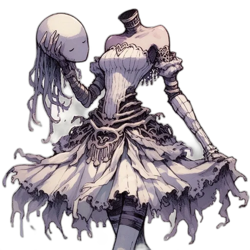 dress, mask, robot, hat, concept art, comic book art, pixel art, fantasy art transparent PNG cut-out
