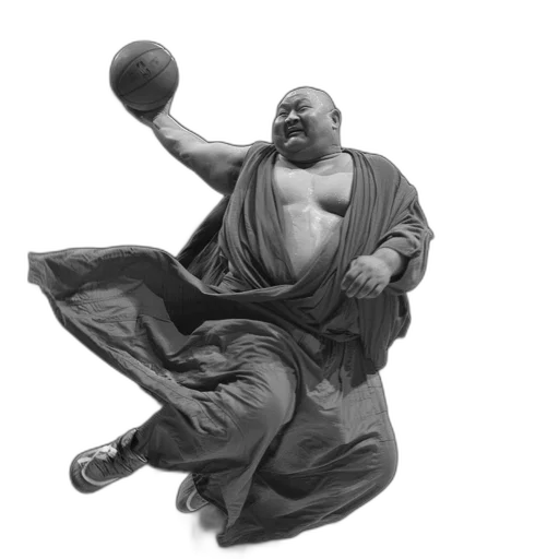 photorealistic, concept art, 3d render, fantasy art, large, man, traditional, buddhist transparent PNG cut-out