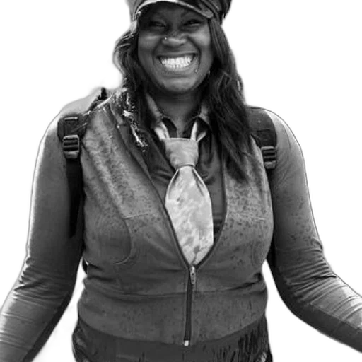 staff, jacket, hat, black transparent PNG cut-out