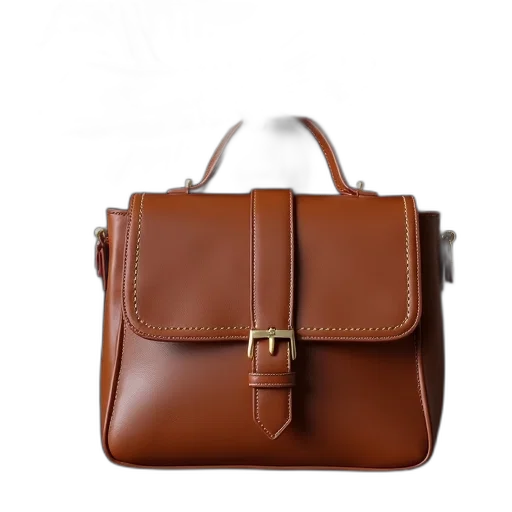 earth tones, woman, holding, brown, leather, handbag, gold, buckle transparent PNG cut-out