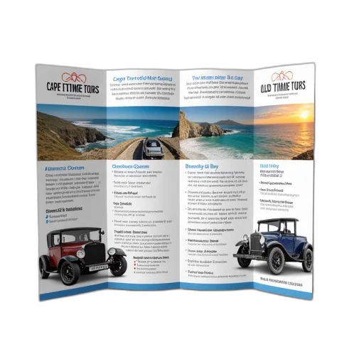 brochure, cape, town, olde, timer, tours, featuring, vintage transparent PNG cut-out