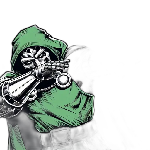 weapon, jacket, mask, sword, concept art, comic book art, photorealistic, 3d render transparent PNG cut-out
