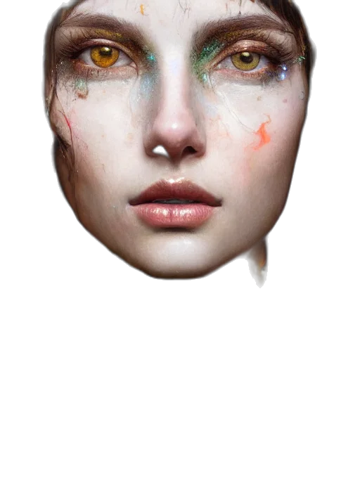 face, mask, crown, creature transparent PNG cut-out