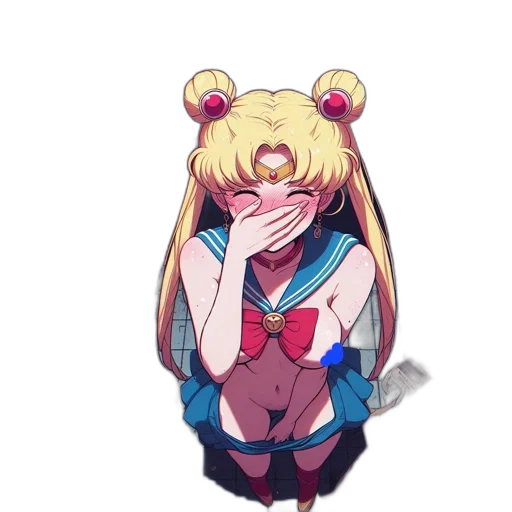 mask, jacket, face, anime, pixel art, cartoon, concept art, sailor transparent PNG cut-out