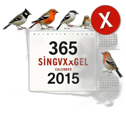 3d render, calendar, title, 365, singv, xc3, x96gel, kalender transparent PNG cut-out