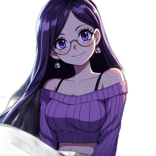 dress, face, crown, flower, anime, cartoon, pixel art, vaporwave transparent PNG cut-out