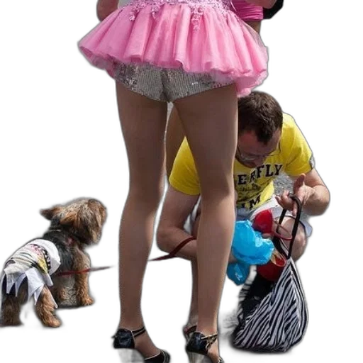 dress, creature, animal, shoes, photorealistic, 3d render, concept art, person transparent PNG cut-out
