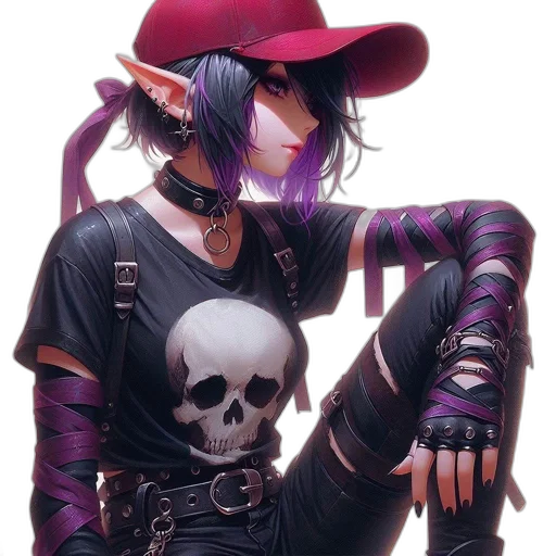 hat, jacket, robot, weapon, cyberpunk, concept art, fantasy art, comic book art transparent PNG cut-out