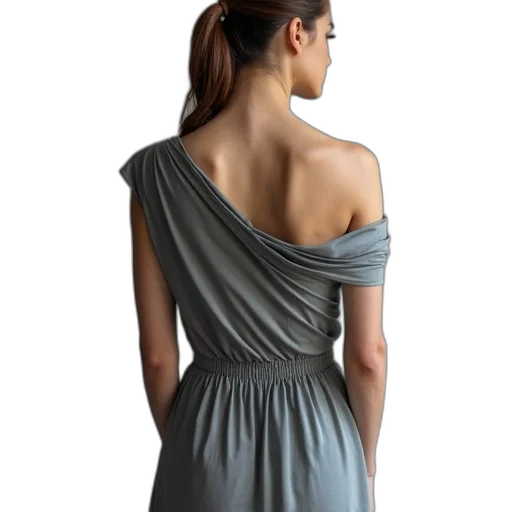 dress, jewelry, photorealistic, 3d render, oil painting, concept art, blue, dark transparent PNG cut-out
