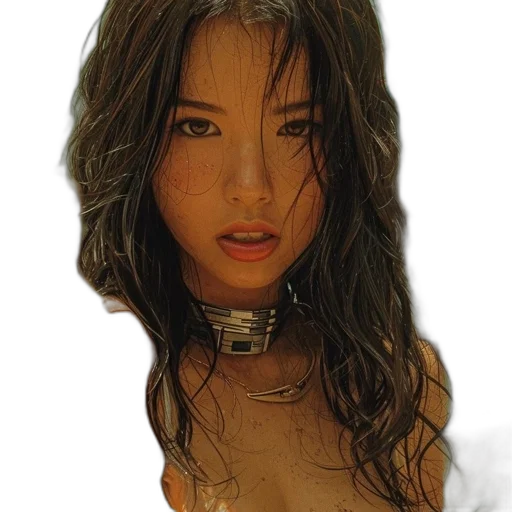 jewelry, face, robot, hair, photorealistic, oil painting, 3d render, comic book art transparent PNG cut-out