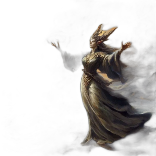 dragon, dress, creature, staff, concept art, fantasy art, photorealistic, comic book art transparent PNG cut-out