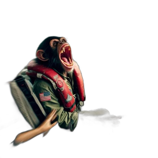creature, jacket, mask, animal, concept art, 3d render, fantasy art, photorealistic transparent PNG cut-out
