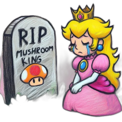 crown, dress, pixel art, concept art, watercolor, scene, filled, nostalgia transparent PNG cut-out