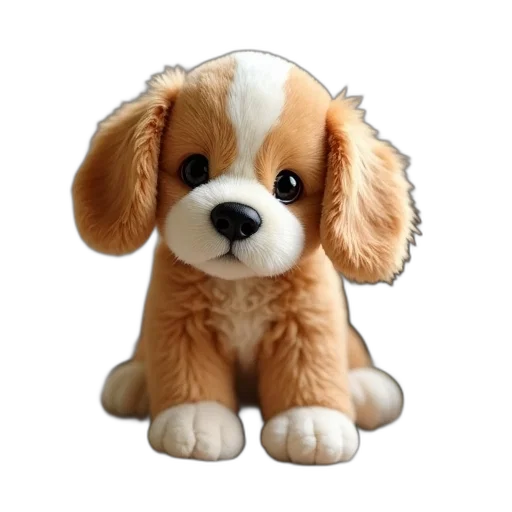 animal, staff, creature, 3d render, photorealistic, plush, toy, dog transparent PNG cut-out