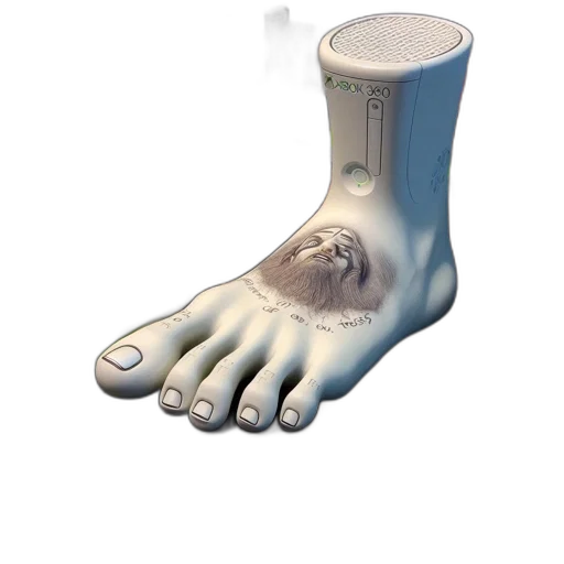shoes, robot, creature, animal, 3d render, vaporwave, photorealistic, concept art transparent PNG cut-out