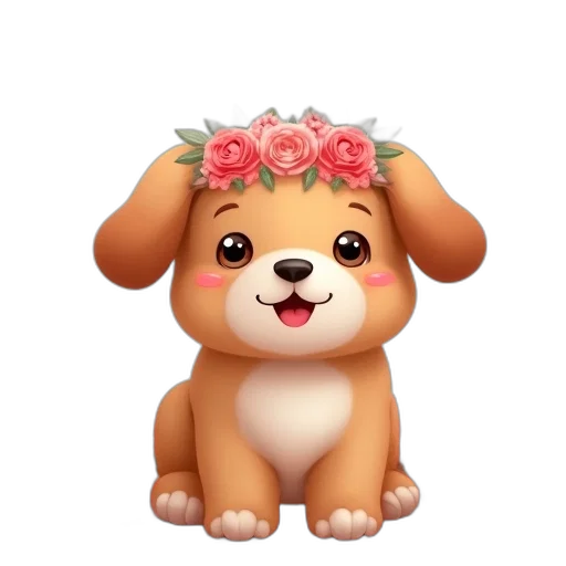 animal, flower, staff, crown, 3d render, photorealistic, concept art, pixel art transparent PNG cut-out