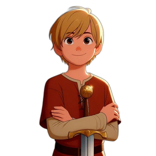 staff, sword, weapon, face, cartoon, concept art, fantasy art, 3d render transparent PNG cut-out
