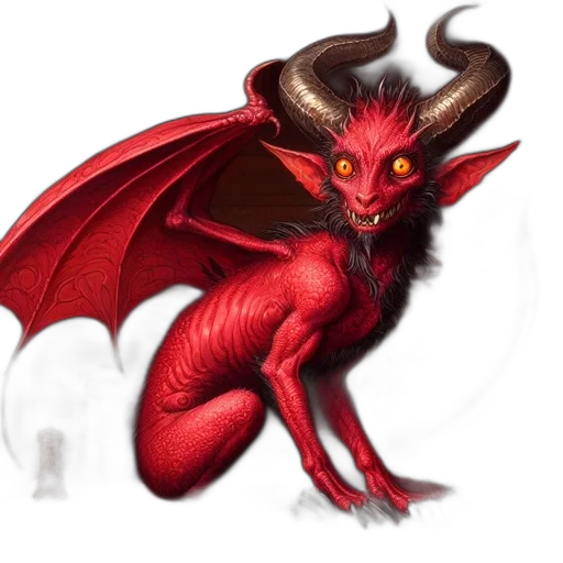 dragon, creature, staff, fantasy art, concept art, pixel art, 3d render, red transparent PNG cut-out