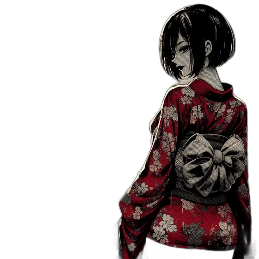 jacket, dress, mask, concept art, anime, pixel art, comic book art, red transparent PNG cut-out