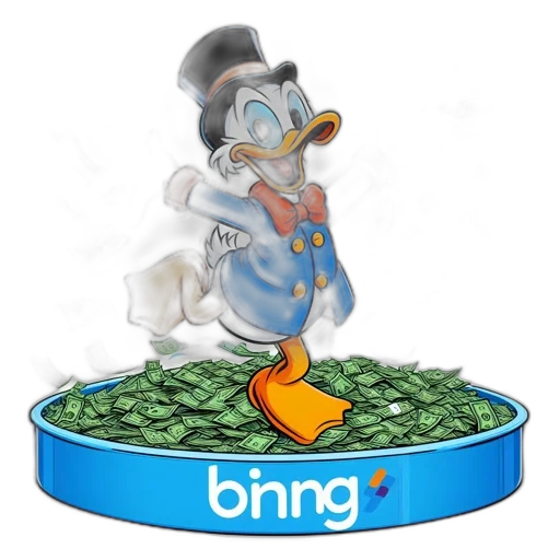 3d render, concept art, donald, duck, dances, happily, atop, labeled transparent PNG cut-out