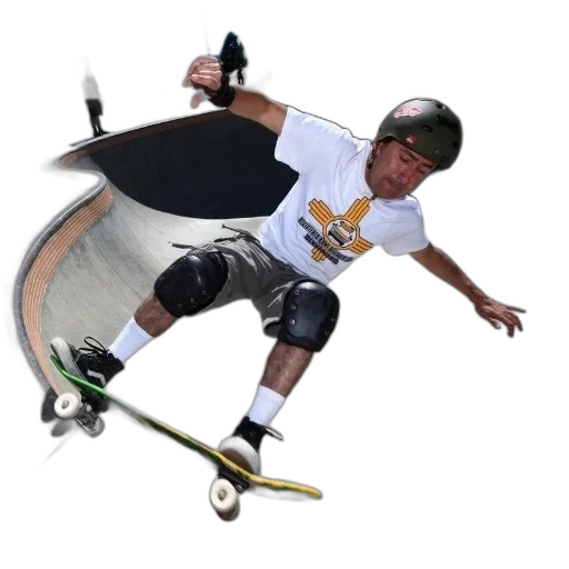 weapon, staff, photorealistic, concept art, cartoon, 3d render, skateboarder, wearing transparent PNG cut-out