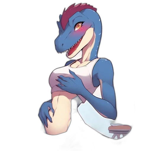 dragon, creature, watercolor, pixel art, concept art, vaporwave, blue, pastel transparent PNG cut-out