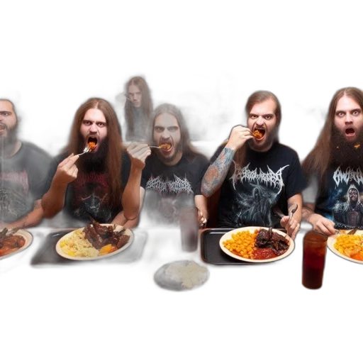 food, hair, photorealistic, pixel art, concept art, 3d render, six, men transparent PNG cut-out