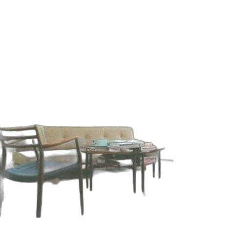 furniture, 3d render, photorealistic, concept art, forest, outer space, earth tones, danish transparent PNG cut-out