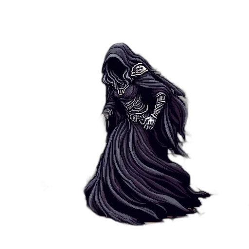 dress, creature, mask, staff, concept art, pixel art, fantasy art, comic book art transparent PNG cut-out