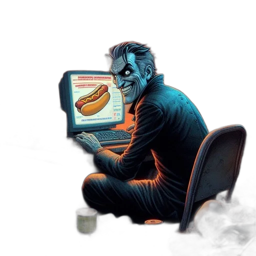 mask, food, robot, creature, comic book art, concept art, cyberpunk, pixel art transparent PNG cut-out