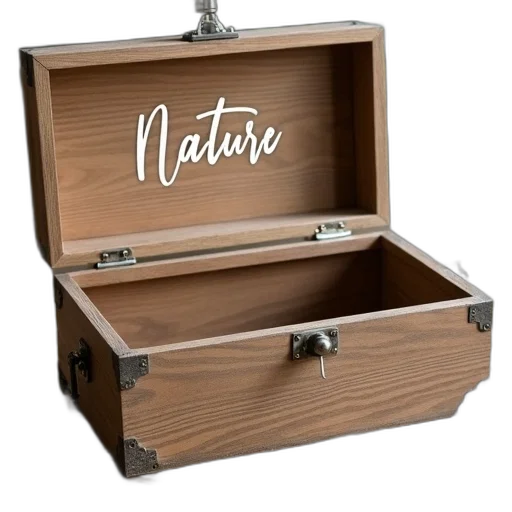 furniture, jewelry, two, wooden, boxes, word, nature, written transparent PNG cut-out