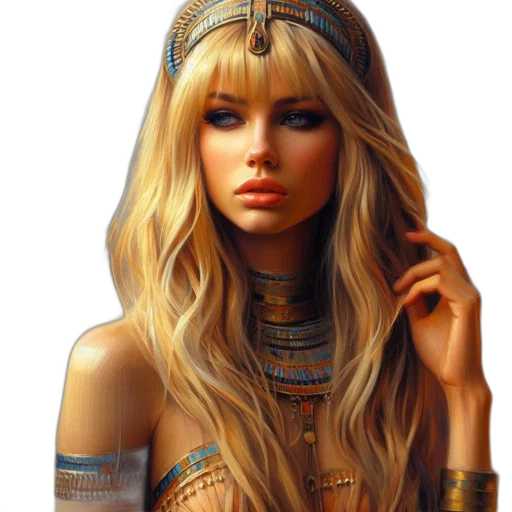 jewelry, crown, face, dress, fantasy art, photorealistic, concept art, oil painting transparent PNG cut-out