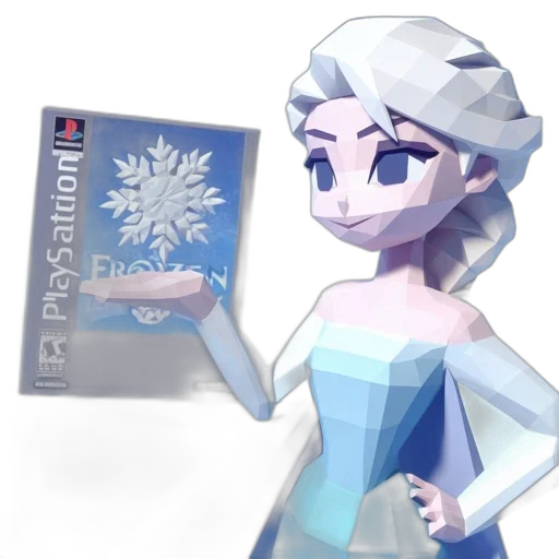 dress, pixel art, concept art, 3d render, vaporwave, snow, blue, monochrome transparent PNG cut-out