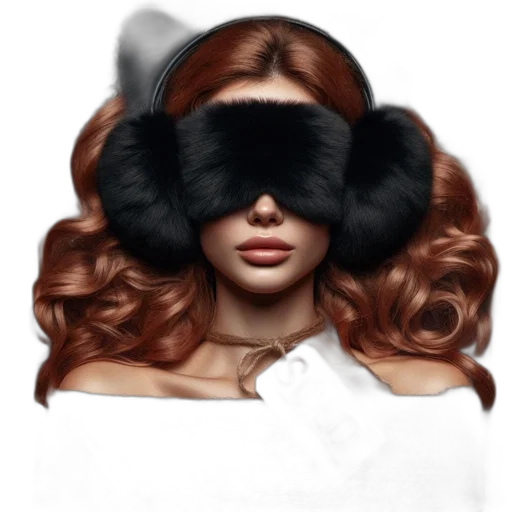 mask, hair, face, crown, photorealistic, concept art, fantasy art, 3d render transparent PNG cut-out